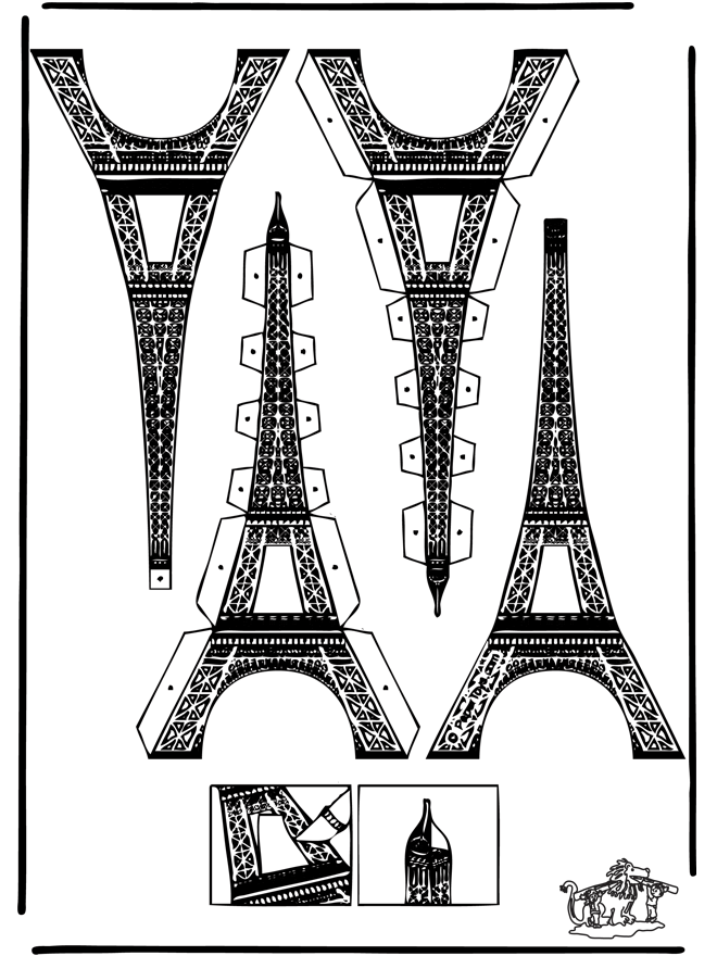 diario extraterrestre póngase en fila Maqueta de la torre Eiffel - Maquetas